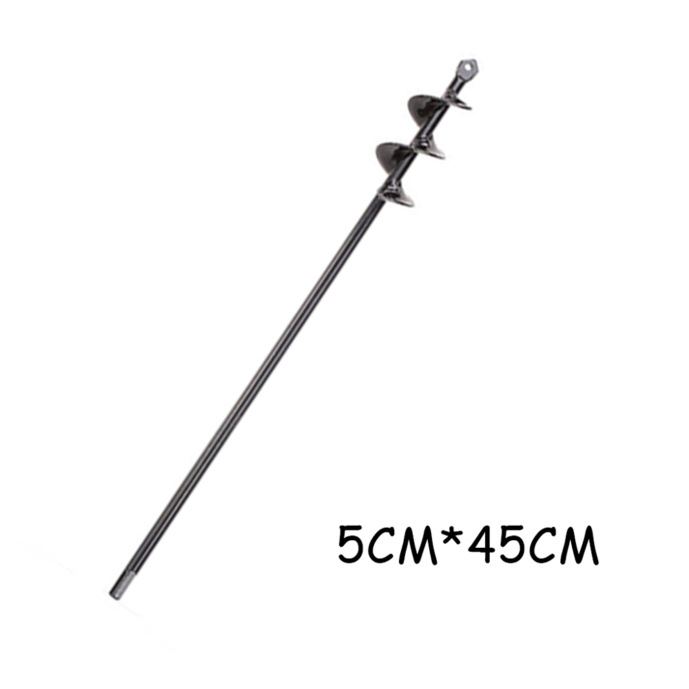 Spiral Drill Bit Earth Auger Flower Bulb Auger Ground Hole Digger Drilling Yard Planting Weeding Bedding Tool
